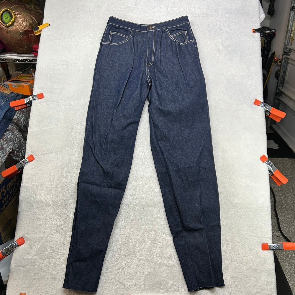Vintage Sasson Jeans Men's Blue Denim‎ Pockets Contrast Stitch Tapered - 31X36